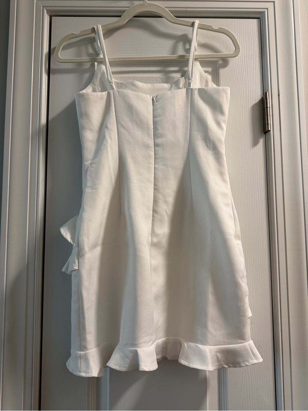Hello Molly White Ruffle Mini Dress - Picture 2 of 3